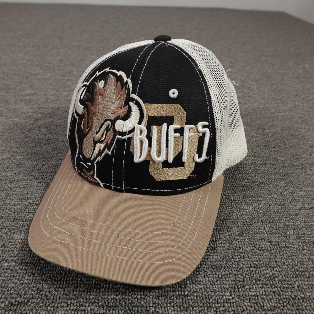 Colorado Buffaloes Hat Cap Snap Back Mens One Size Black NCAA Football Trucker